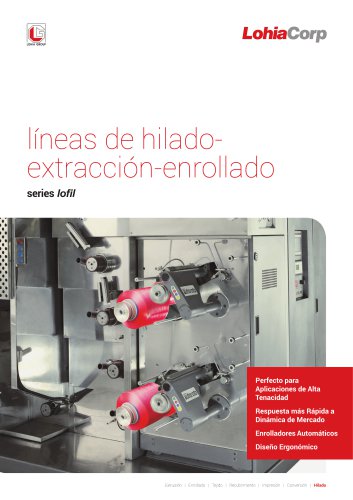 lineas de hilado-estraccion-enrollado