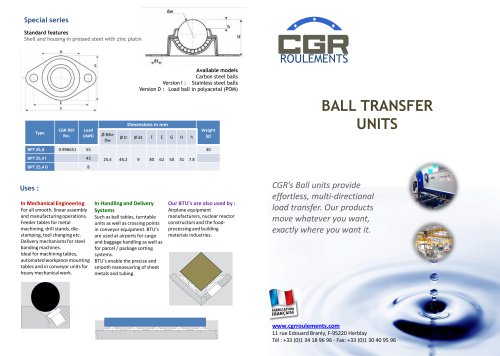 BALL TRANSFER UNITS