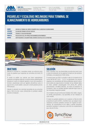 PASARELAS Y ESCALERAS TERMINAL ALMACENAMIENTO HIDROCARBUROS