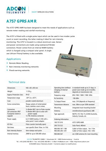 A757 addPULSE GPRS