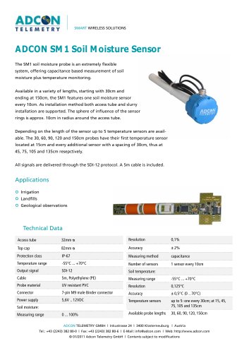 Adcon SM1 Soil Moisture Sensor