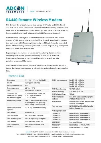 RA440 Wireless Modem