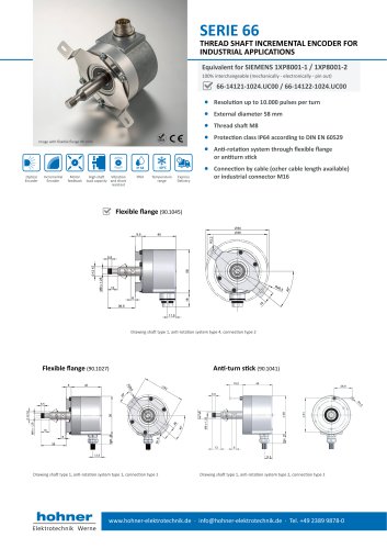 SERIE 66 1XP8001-1 / 1XP8001-2