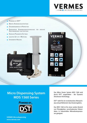 Micro Dispensing System MDS 1560 Series