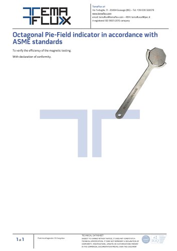 Octagonal Pie-Field indicator in accordance with ASME standards