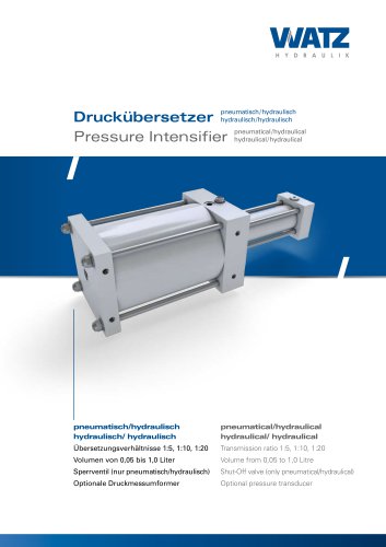 Pressure intensifiers DR 700 bar