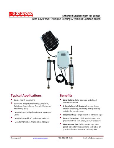 Enhanced Displacement IoT Sensor