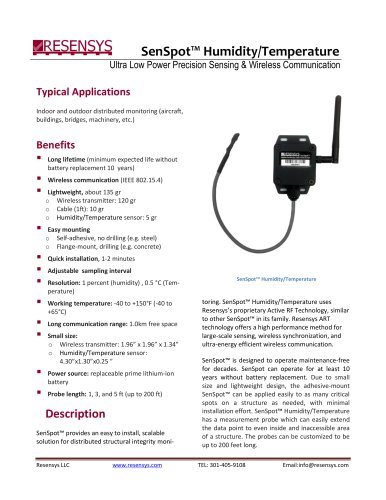 New Temperature SenSpot