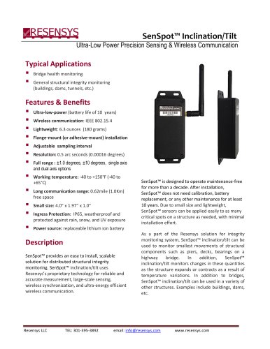 SenSpot™ Inclination/Tilt