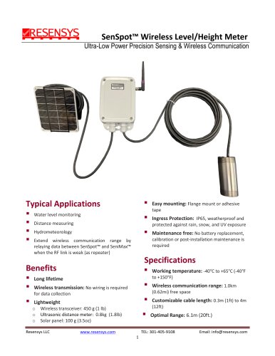 water level gauge Wireless SenSpot™