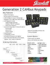 Generation 2 CANbus Keypads