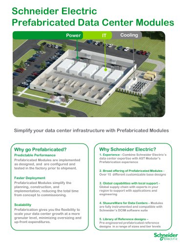 Schneider Electric Prefabricated Data Center Modules