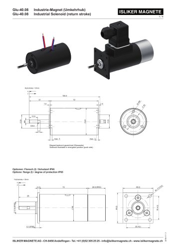 GIu-40.08 Industrial Solenoid (return stroke)