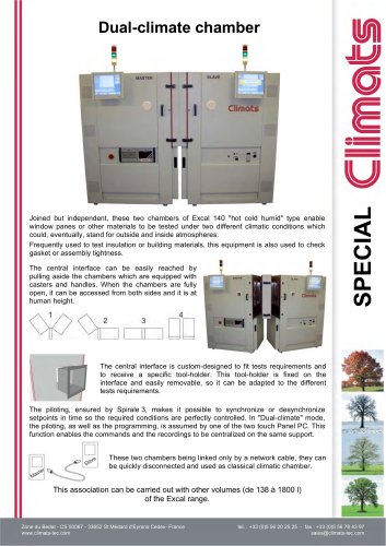 Dual-climate chamber