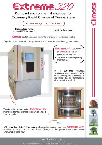 Fast change rate environmental chamber : Extrem 230