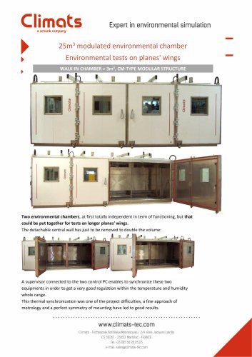 Modular chamber 25 m3