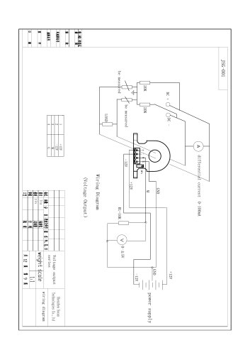 DC Leakage current sensor \ SCD Series \ Wiring Diagram