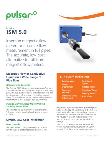 ISM 5.0 Insertion Magmeter