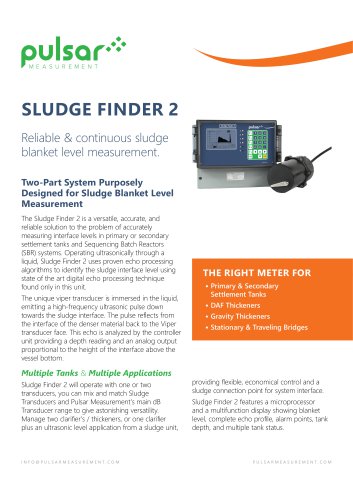 Sludge Finder 2 Sales Brochure