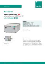 Data Sheet- Model 2500-Z100