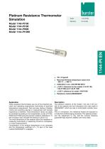 Data sheet- Platinum Resistance Thermometer Simulation