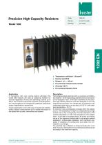 Data-sheet - Precision High Capacity Resistors Model 1282