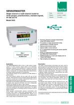 Data sheet - SENSORMASTER Model 9163