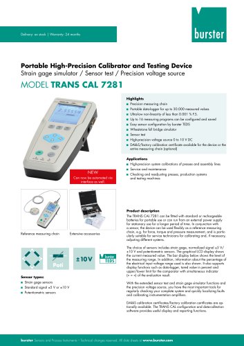 Operation Manual Trans Cal Model 7281