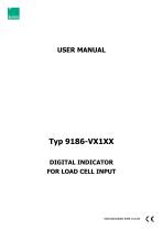 USER MANUAL-Typ 9186-VX1XX DIGITAL INDICATOR FOR LOAD CELL INPUT