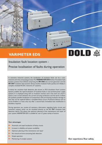 Flyer Insulation fault location system RR 5886 / RR 5887