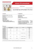 InGaAs PIN photodiodes G12183 series