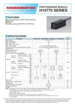 PHOTOSENSOR MODULE H10770 SERIES