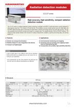 Radiation detection modules C12137 series