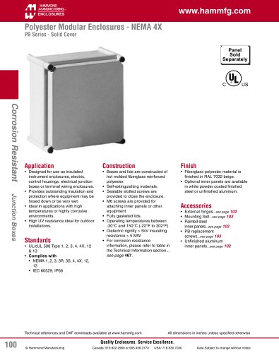 Polyester Modular Enclosures - NEMA 4X