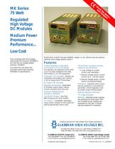 MK Series 75 Watt Regulated High Voltage DC Modules