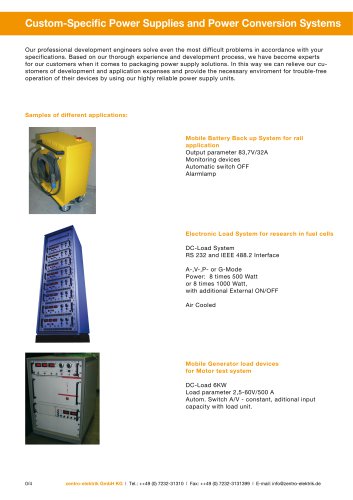 Custom-Specific Power Supplies and Power Conversion Systems