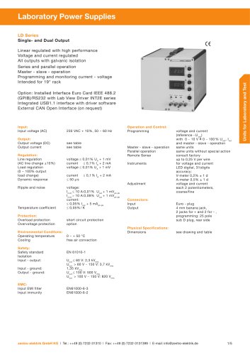 Laboratory Power Supplies