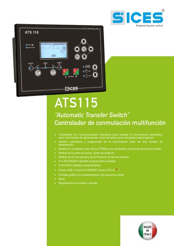 ATS115 - Controlador de conmutación multifunción