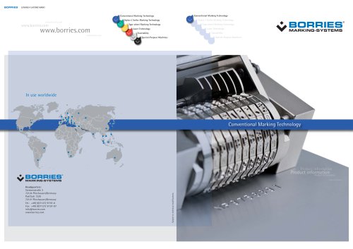 Brochure about our Conventional Marking Technology