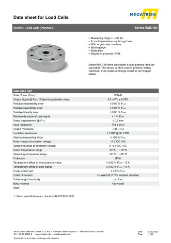 Button Force Cell KMC180