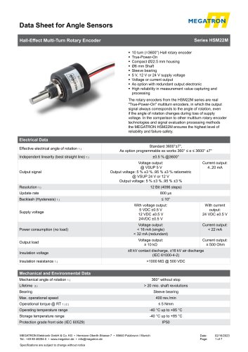 Data sheet HSM22M