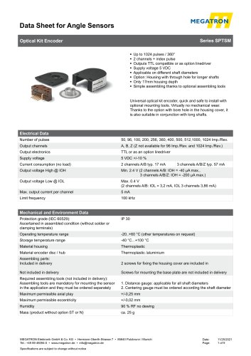 Data sheet SPTSM