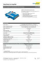 Datasheet signal amplifier MVR