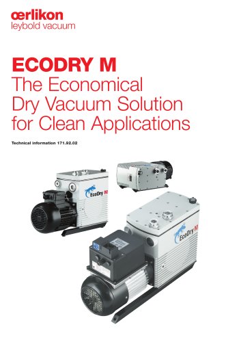 ECODRY M The Economical Dry Vacuum Solution