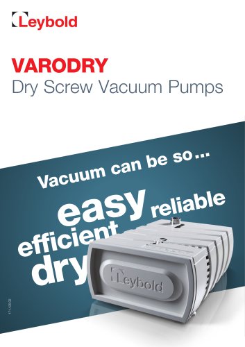 VARODRY Dry Screw Vacuum Pump