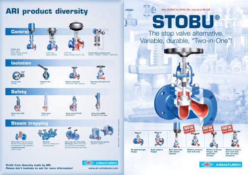 STOBU - Stop valves with gland seal