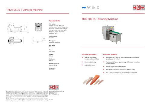 TRIO FDS 35 | Skinning Machine