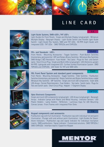 MENTOR Line Card englisch