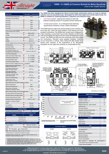 SW88 - 2 x SW84 on Common Bracket for Motor Reversing