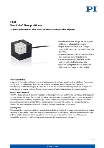 P-616 NanoCube® Nanopositioner